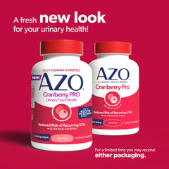 Detalle de la etiqueta AZO Cranberry Pro resaltando Pacran 600 mg