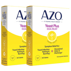 AZO empaque frontal mostrando pastillas y beneficios visibles