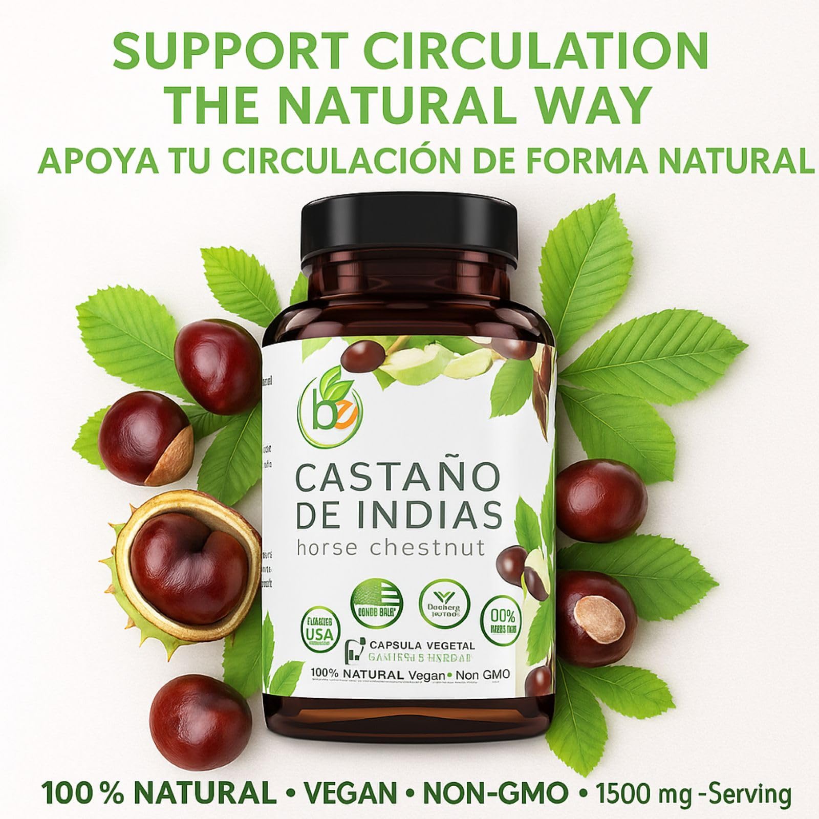 B-Experts cápsulas veganas en primer plano indicando textura y pureza