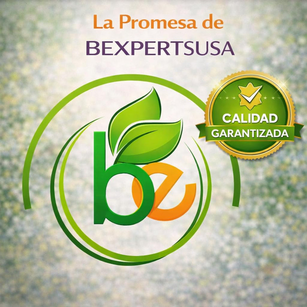 B-Experts botella con tabla nutricional transmitiendo transparencia