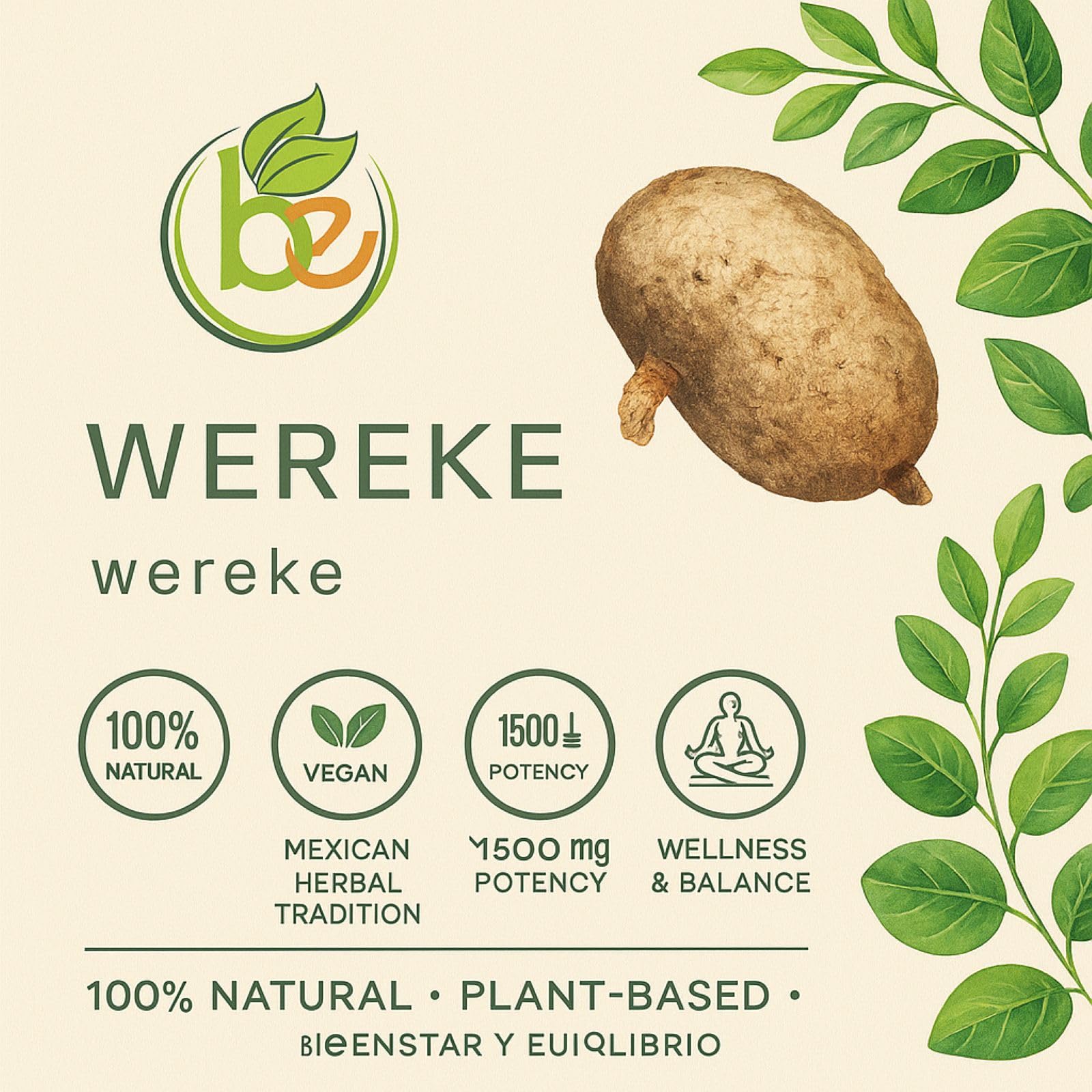 B-Experts Wereke etiqueta con ingredientes y certificaciones, transparencia