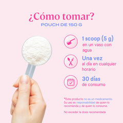 Comparación de cuchara medidora con envase B-fit B Berry para visualizar la ración
