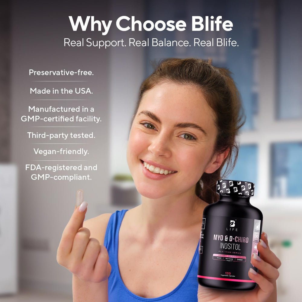 B Life Company etiqueta con lista de ingredientes y certificaciones