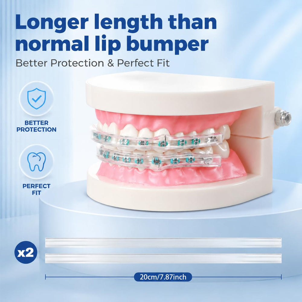 B Rush colocación del protector sobre brackets mostrando ajuste rápido y seguro