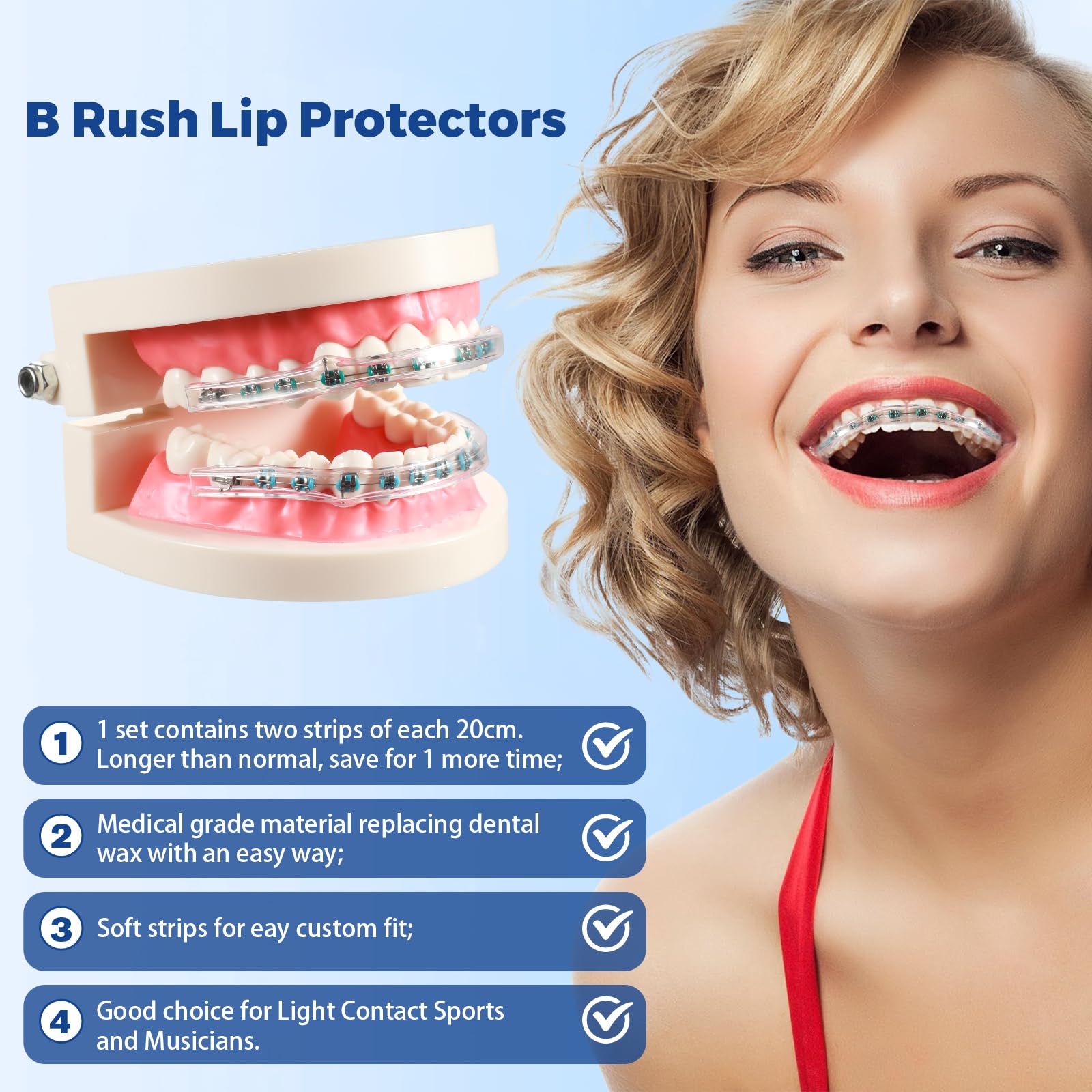 B Rush uso en público, protección discreta ideal para hablar o tocar instrumentos
