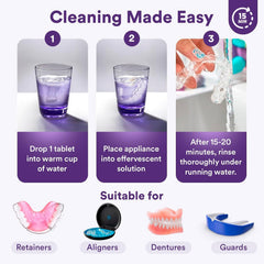 B. WEISS ambiente de baño con tabletas y retenedor limpio, rutina rápida y fresca
