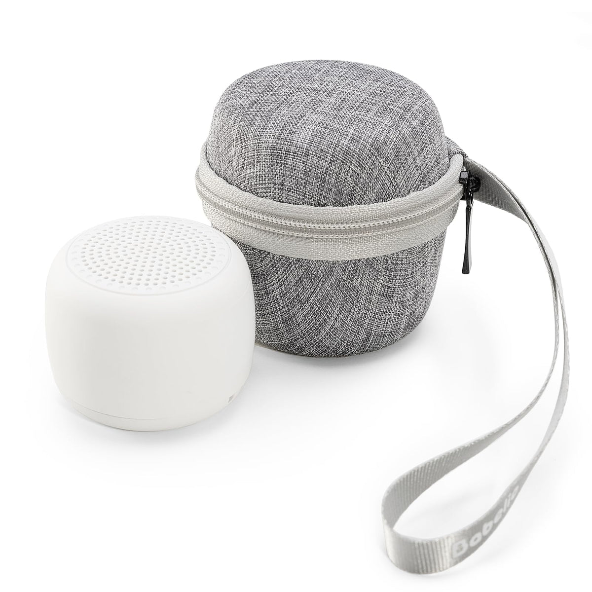 Babelio vista frontal con funda de viaje, portátil y elegante para dormir mejor