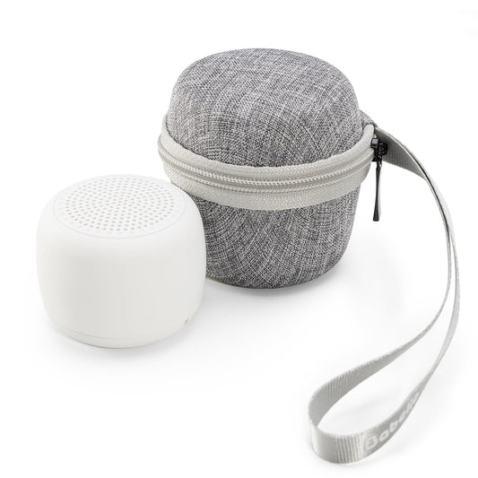 Babelio vista frontal con funda de viaje, portátil y elegante para dormir mejor