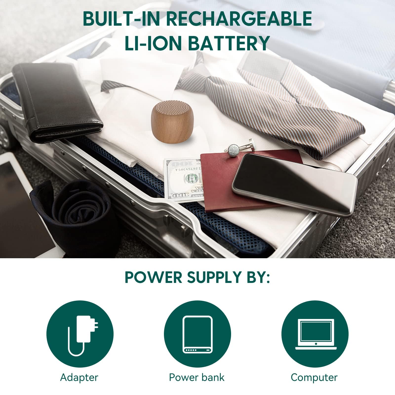Babelio Pocket Mini puerto USB-C y cable incluidos para carga rápida