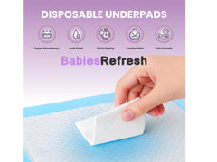 BabiesRefresh protector colocado en cuna mostrando escala y cobertura