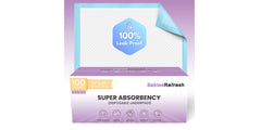 BabiesRefresh empaque frontal mostrando 100 unidades y beneficios prácticos