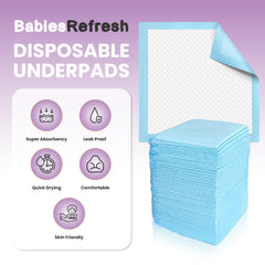 BabiesRefresh protector en uso durante cambio de pañal para limpieza rápida