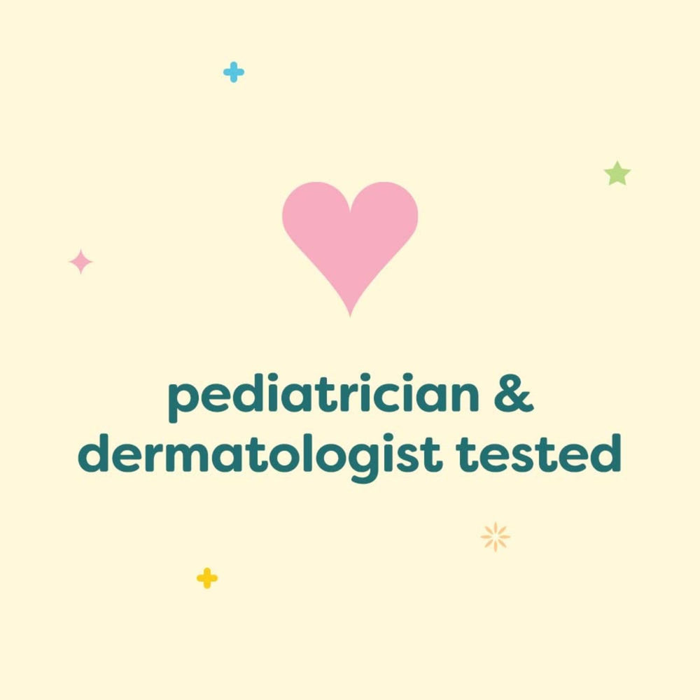 BabyGanics producto en escena de baño infantil transmitiendo calma