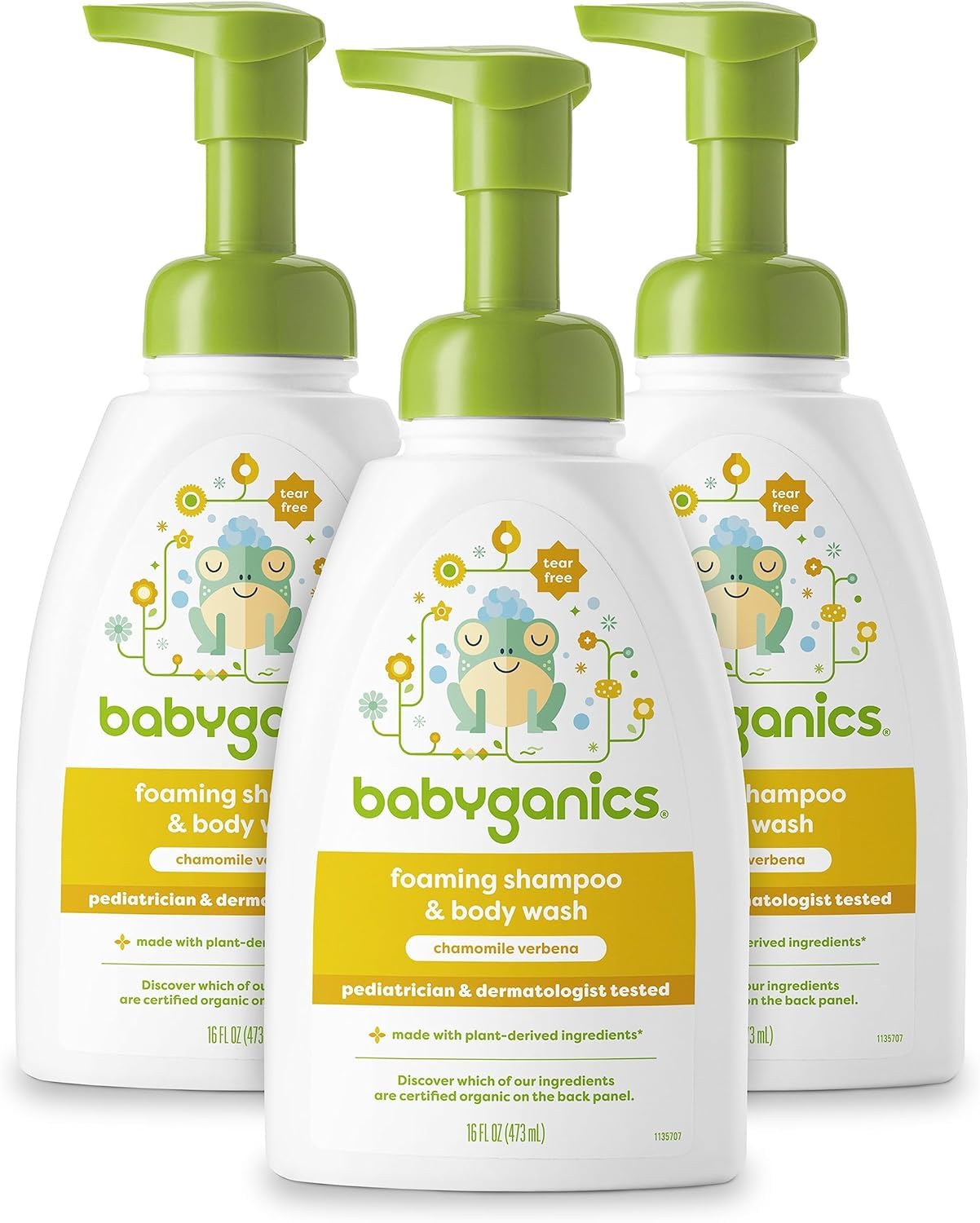 BabyGanics botella frontal con pump, limpieza suave y controlada