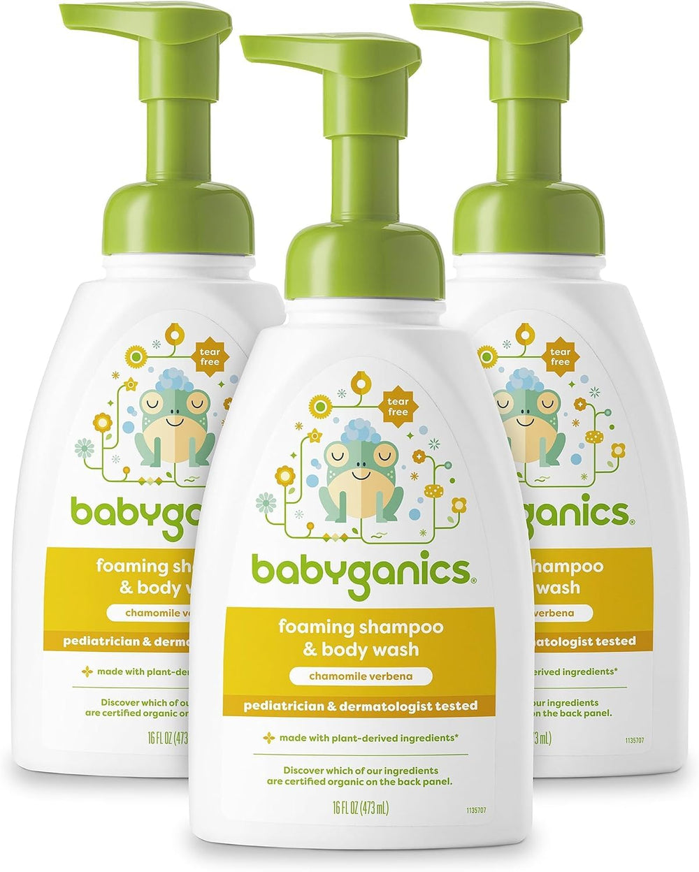 BabyGanics botella frontal con pump, limpieza suave y controlada