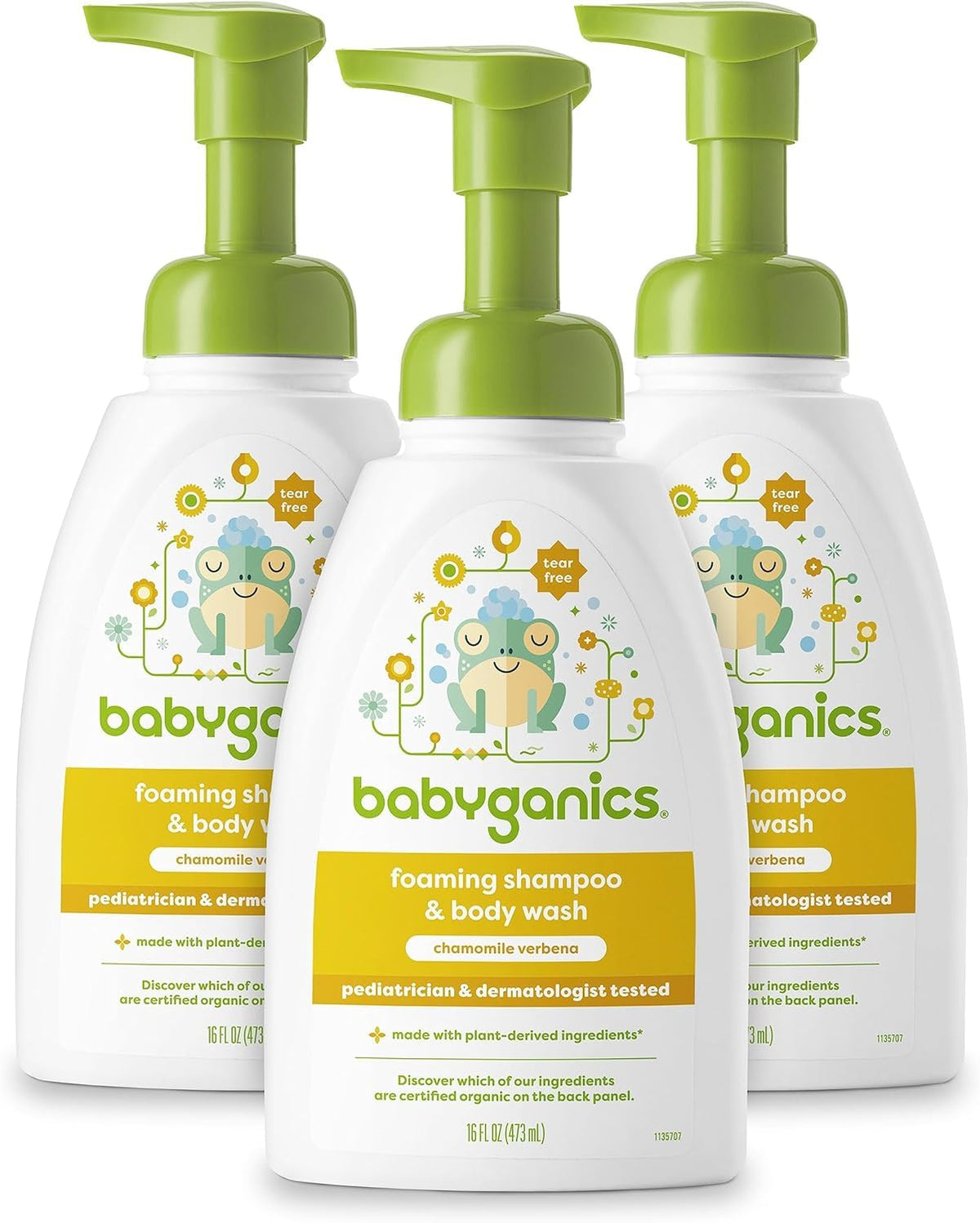 BabyGanics botella frontal con pump, limpieza suave y controlada