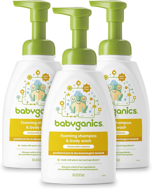 BabyGanics botella frontal con pump, limpieza suave y controlada