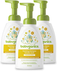 BabyGanics botella frontal con pump, limpieza suave y controlada