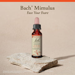 Bach Mimulus en entorno relajante sugerente de calma y apoyo emocional