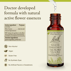 Bach White Chestnut detalle del gotero listo para dosificar con precisión