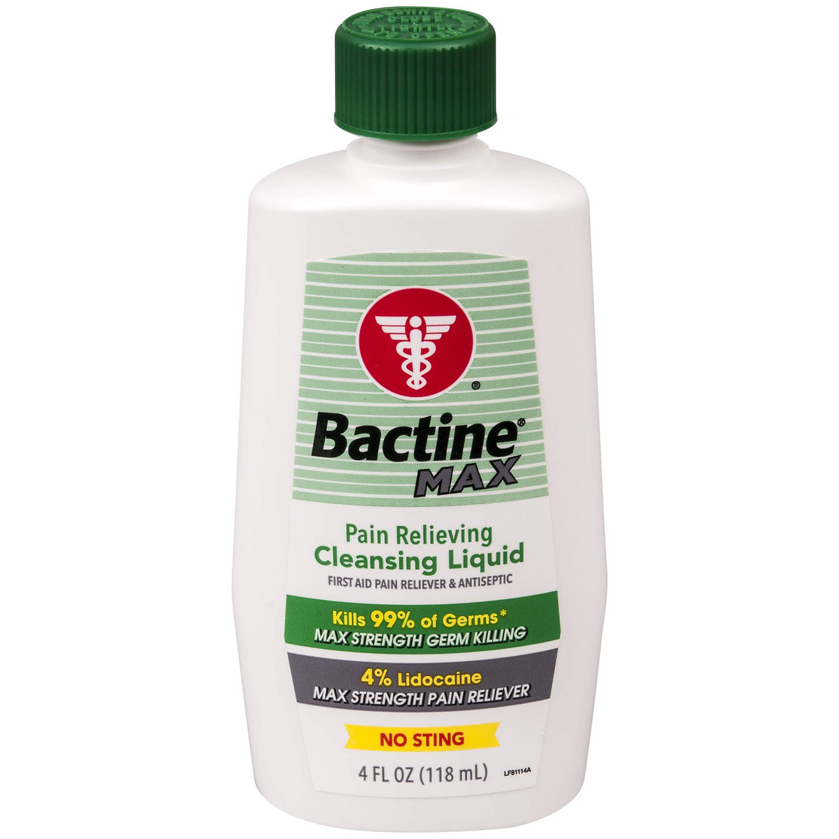 Bactine MAX frente del envase mostrando etiqueta clara y uso rápido