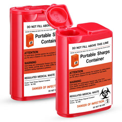 Baderke vista frontal del pack rojo, almacenamiento seguro inmediato