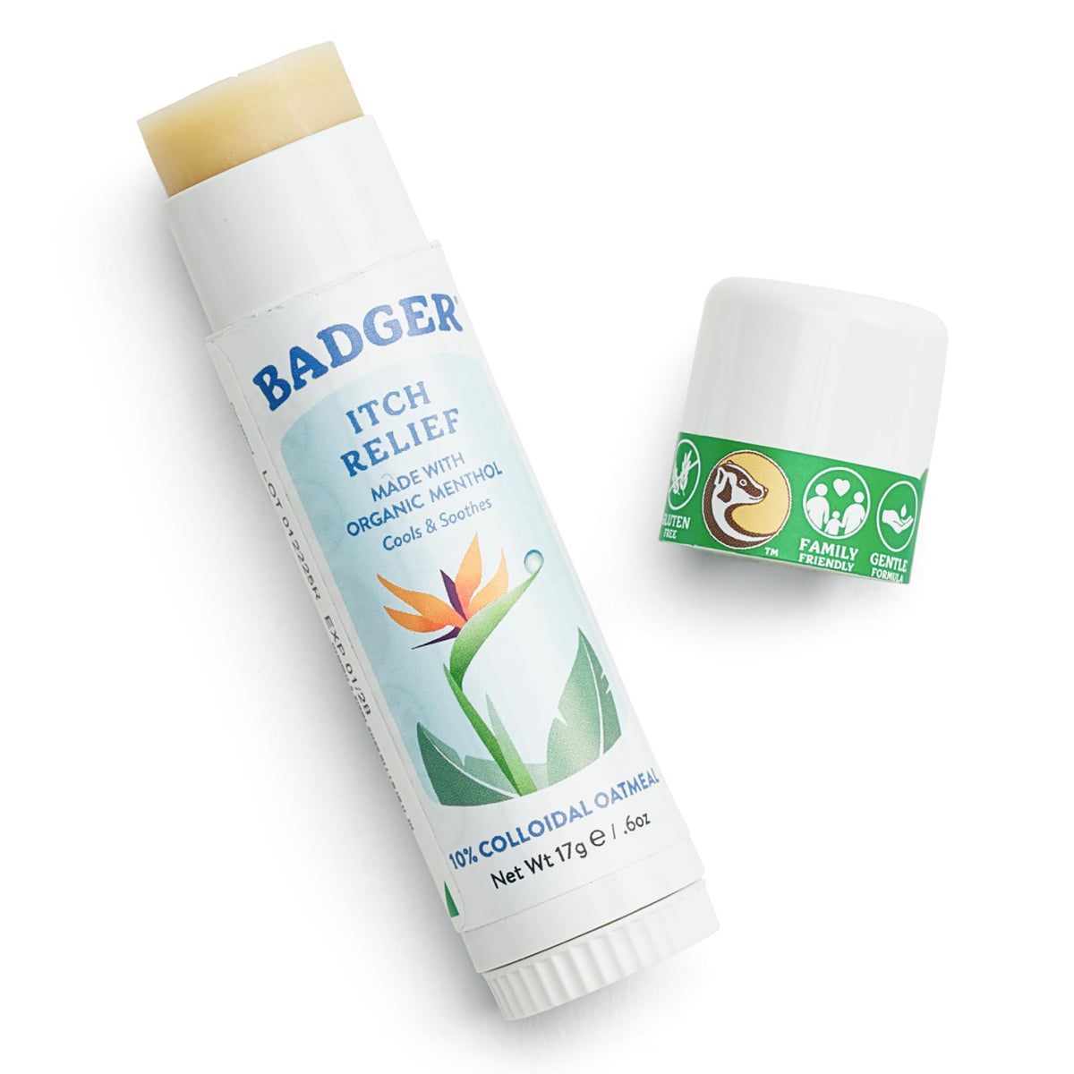 Badger frente del envase mostrando diseño y beneficios rápidamente