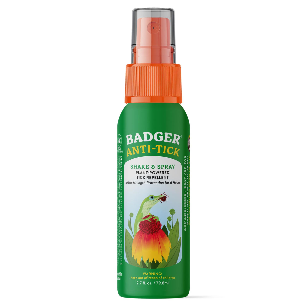 Badger envase frontal de viaje mostrando tamaño compacto y protección práctica