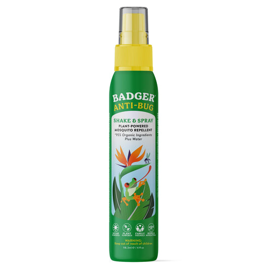 Badger spray frontal en botella de aluminio, protección natural práctica