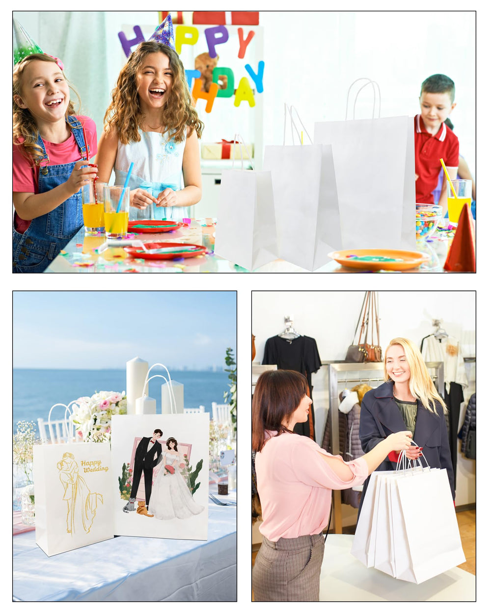 BAG BOX en mesa de evento con regalos, look profesional