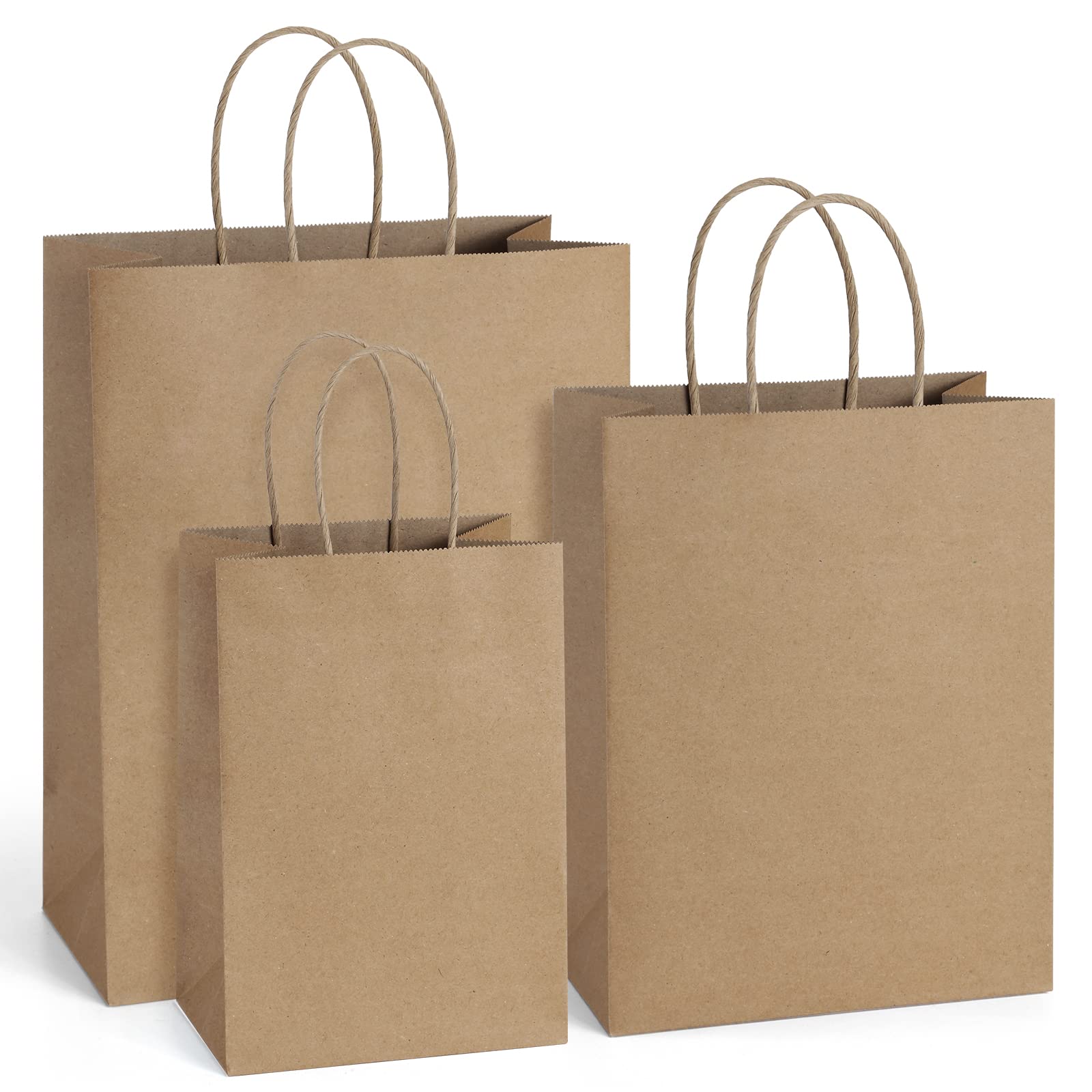 BagDream bolsa kraft frontal con asas mostrando diseño natural y presentación profesional