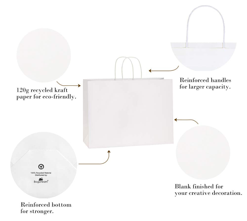 BagDream bolsa junto a mano para comparar tamaño y facilidad de uso