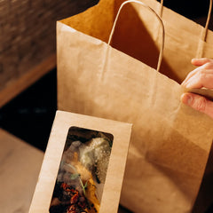 BagDream bolsa en uso con comida para llevar organizada