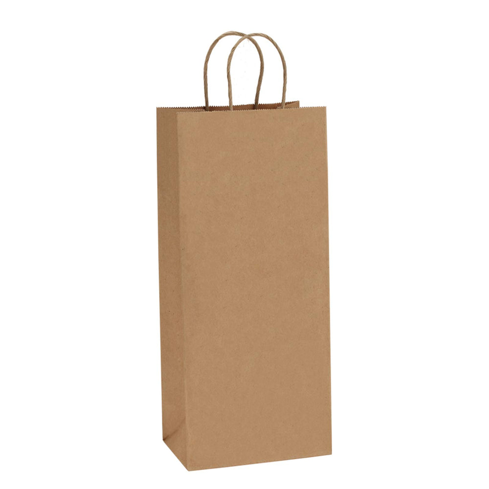 BagDream frente del paquete de 50 bolsas mostrando acabado kraft y asas resistentes