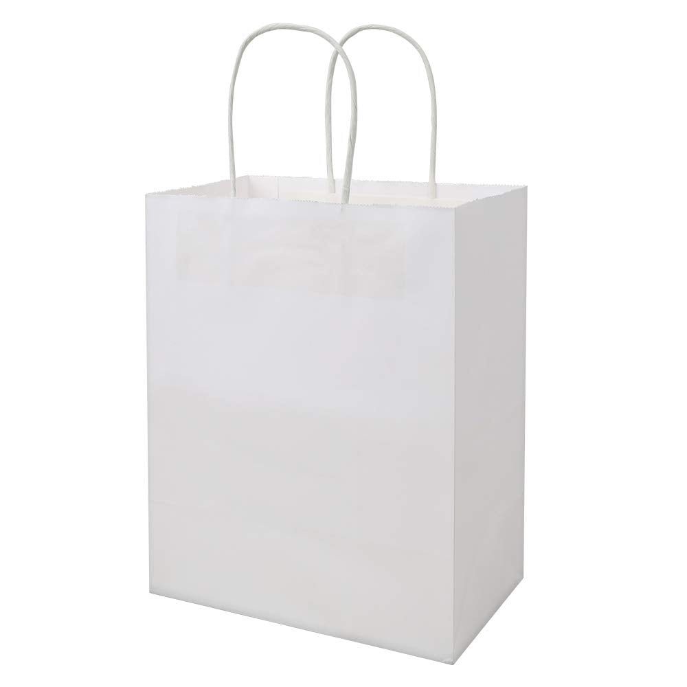 bagmad vista frontal del paquete blanco, presentación profesional