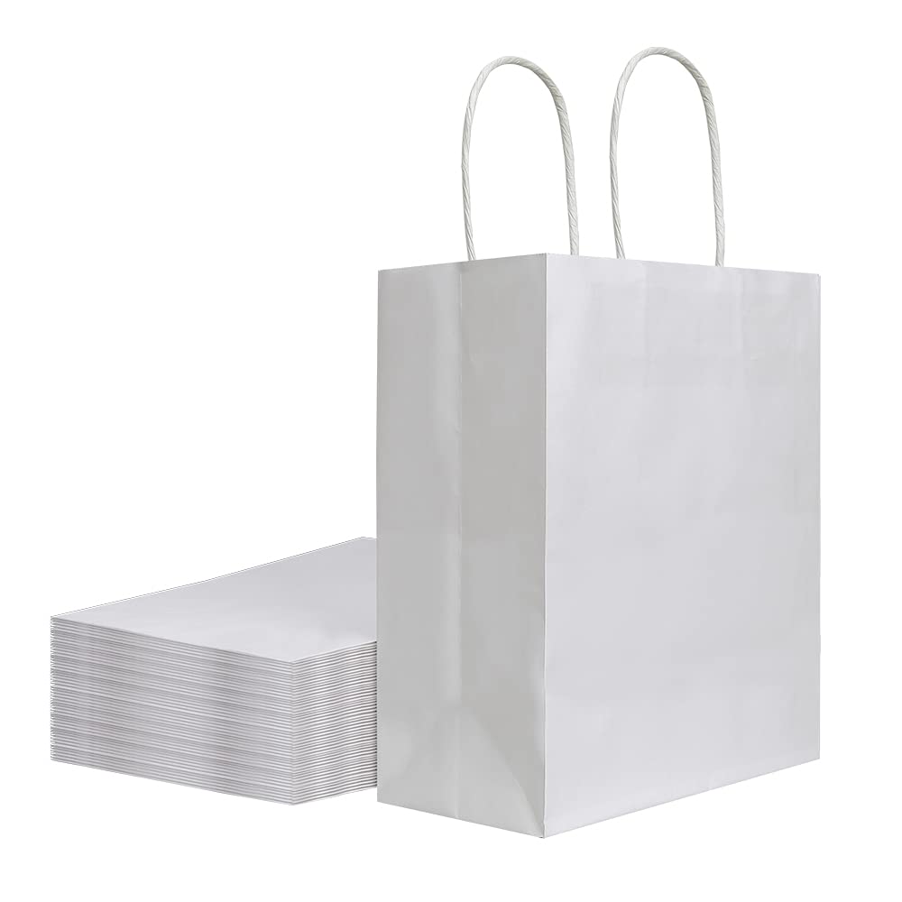 bagmad paquete frontal 50 bolsas blancas que mejora presentación