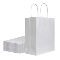 bagmad paquete frontal 50 bolsas blancas que mejora presentación