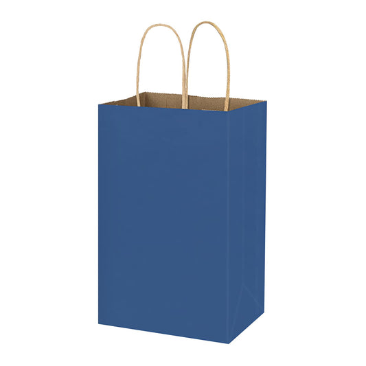 bagmad vista frontal pack 100 bolsas azules, presentación profesional