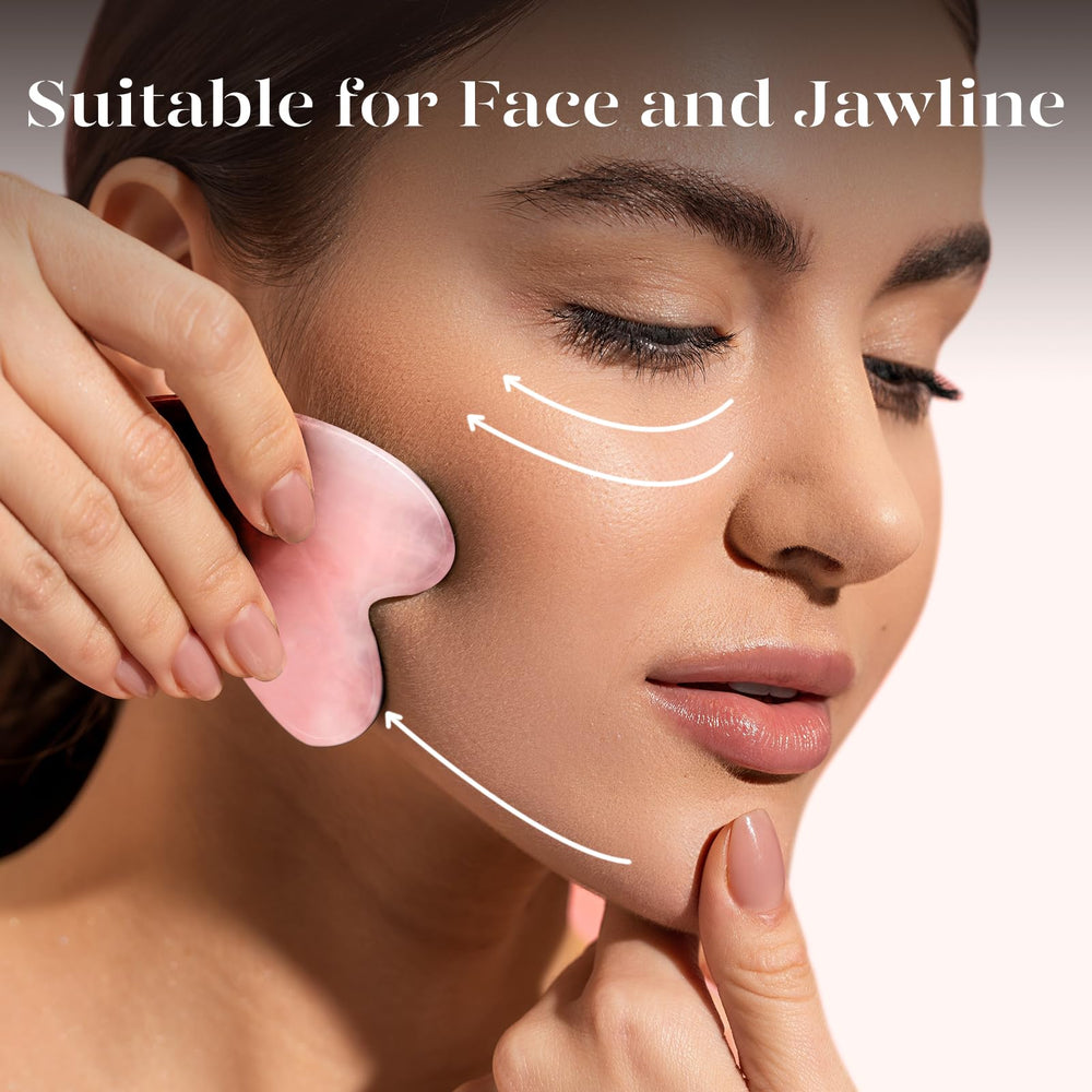 BAIMEI gua sha en rutina con sérum mostrando mejor absorción