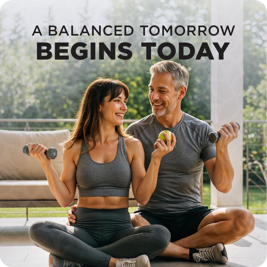 A glass of water beside Balancebreens melatonin tablet for convenient use.