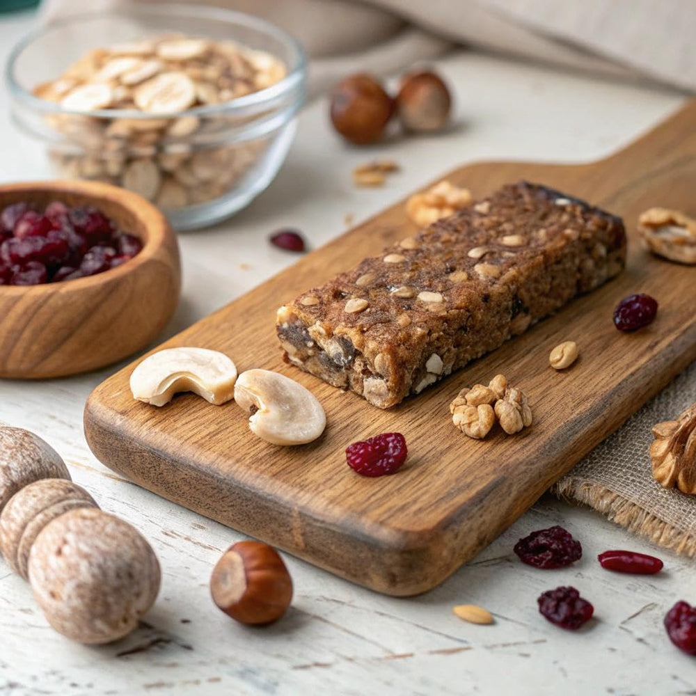 Balanced Tiger barra-chaga: sabor delicioso para merienda revitalizante.