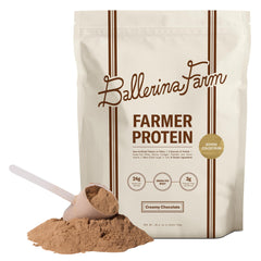 Ballerina Farm frasco frontal crema chocolate, apariencia y tamaño claros