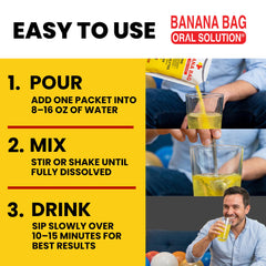 Bebida Banana Bag preparada en vaso, refrescante y sin azúcar