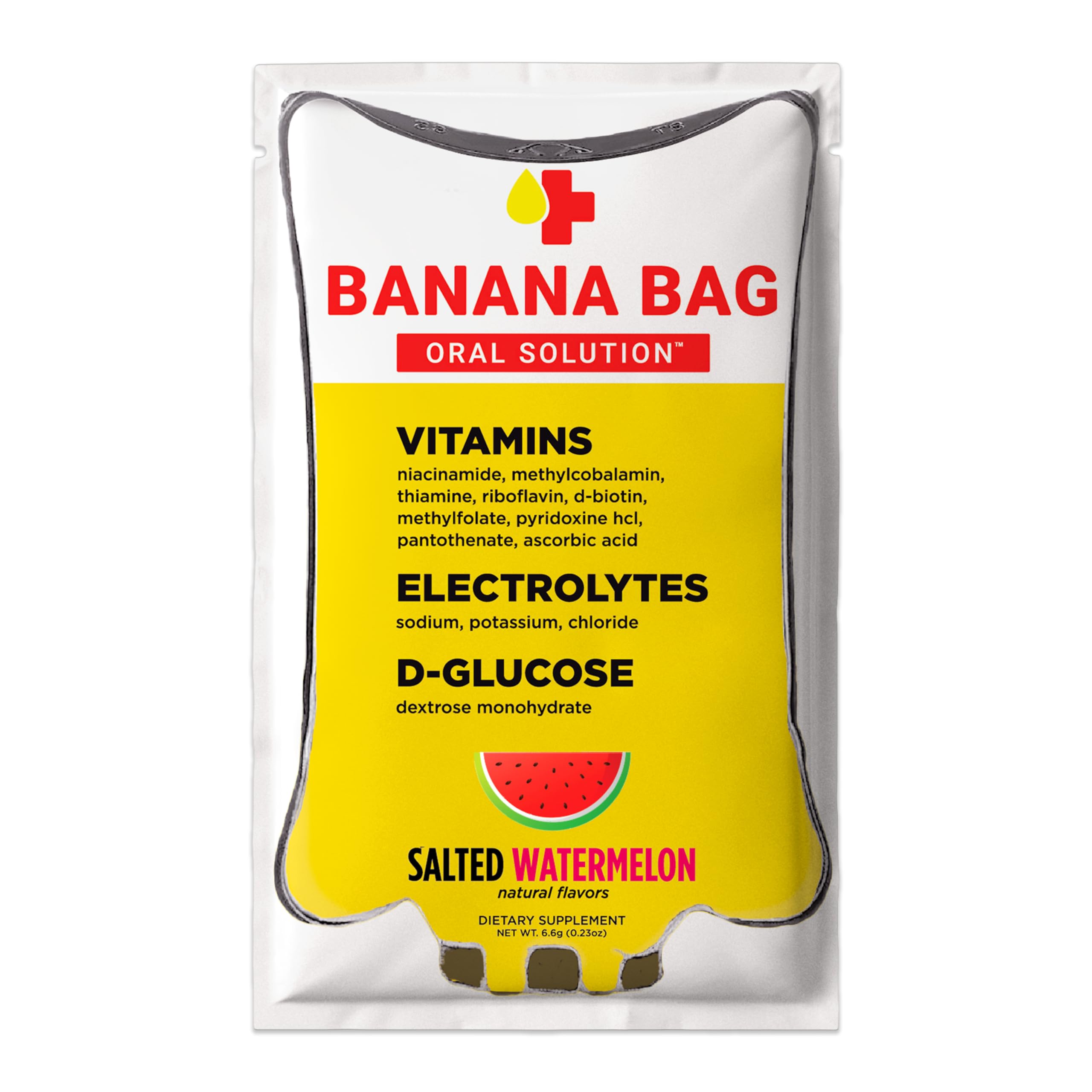Banana Bag paquete frontal mostrando presentación y beneficio de portabilidad