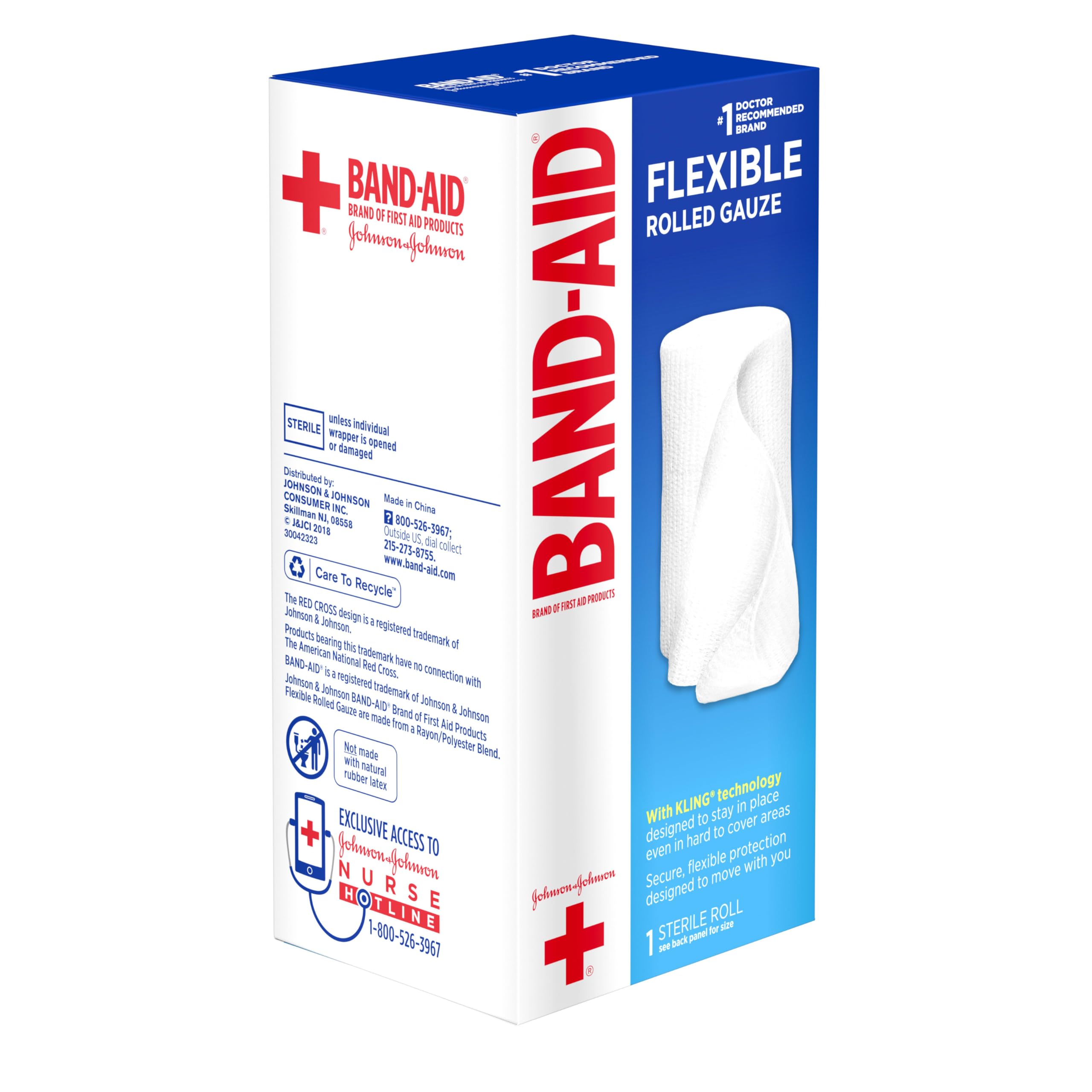Band-Aid acolchado central absorbente en detalle, confort para la piel
