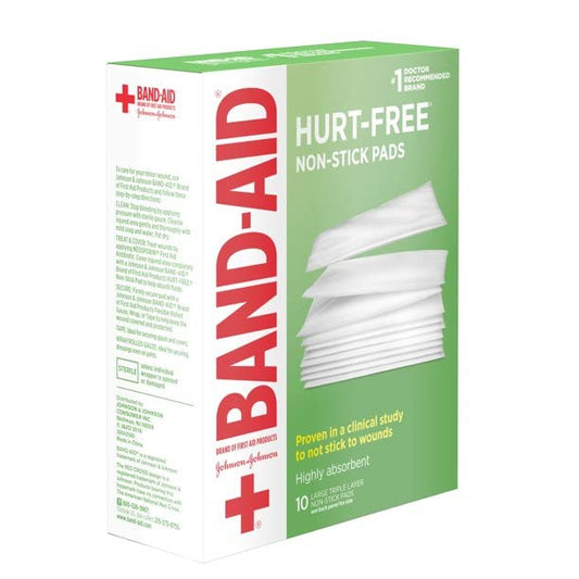 Band-Aid almohadilla expandida de 3x4 in destacando cobertura amplia y protección