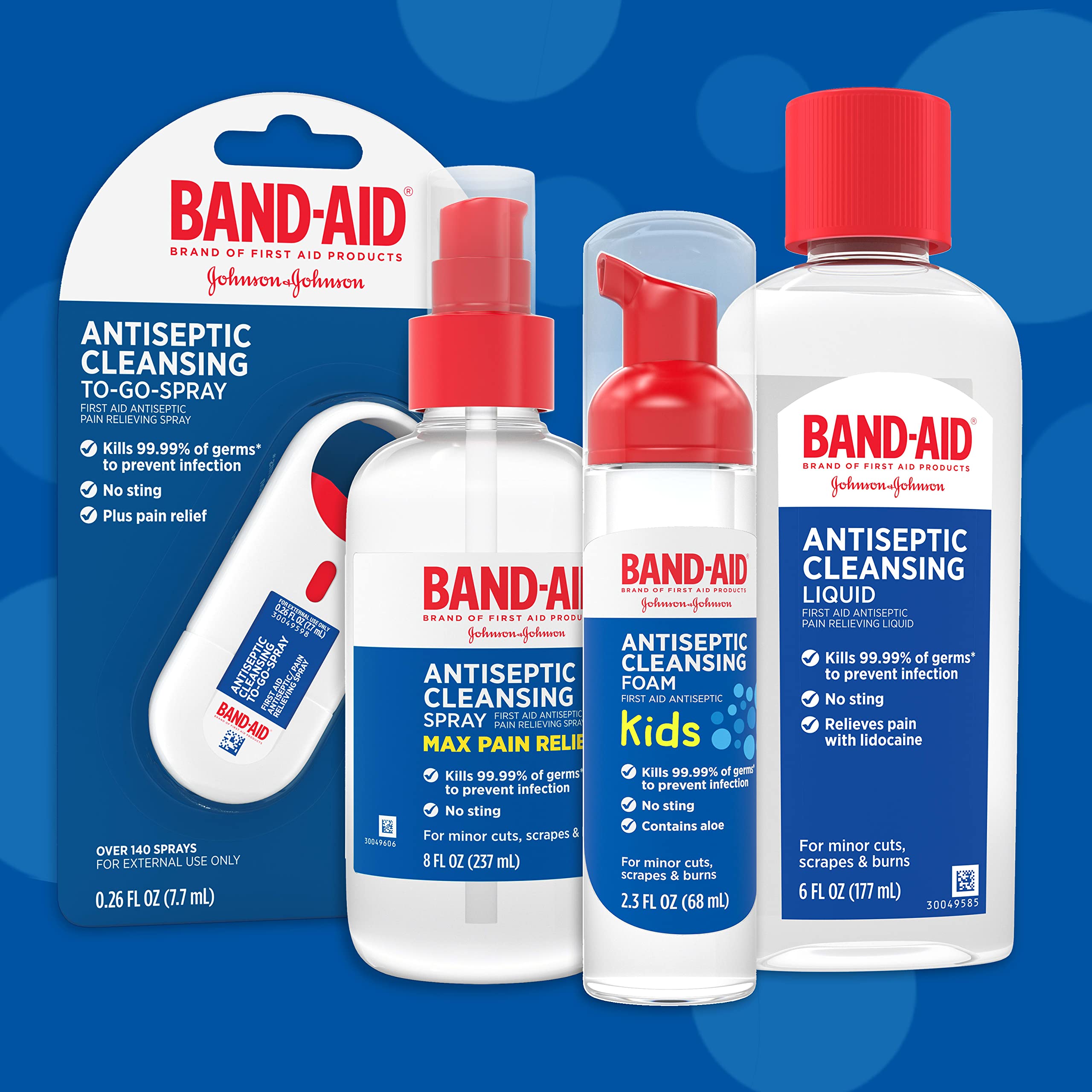 Band-Aid comparación de tamaño junto a reglas, formato 8 oz fácil de almacenar