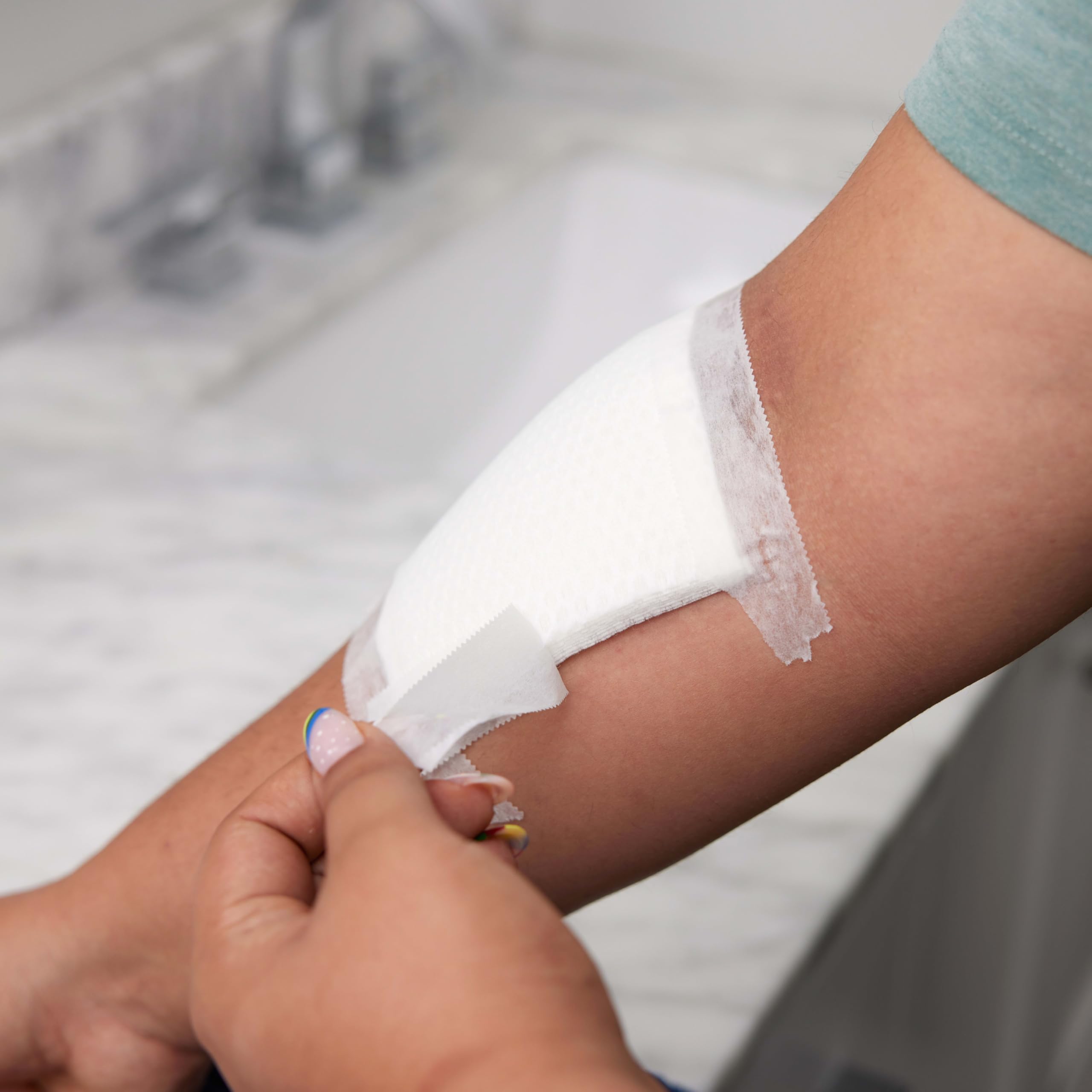 Band-Aid close-up Quilt-Aid para control de fluidos y limpieza