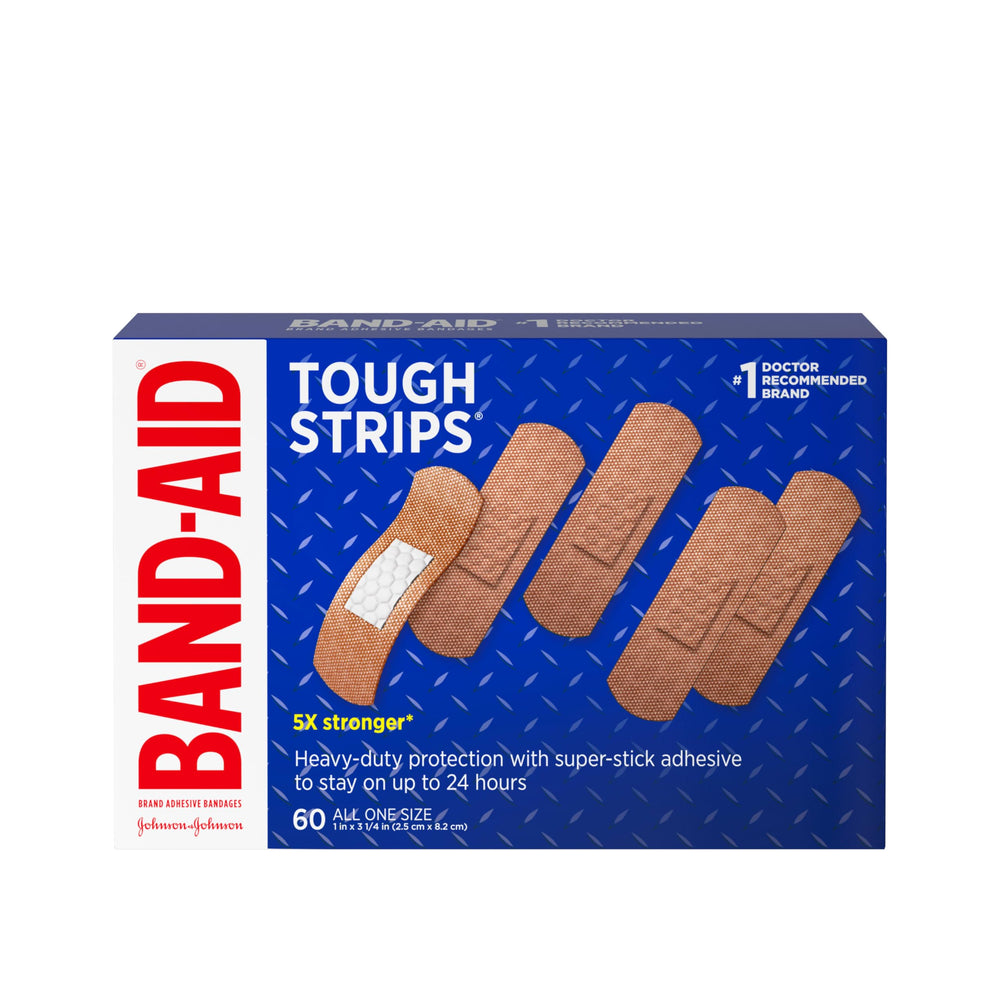 Band-Aid empaque frontal mostrando 60 unidades para reposición rápida