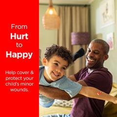 Band-Aid almohadilla Hurt-Free en primer plano para retirada sin dolor